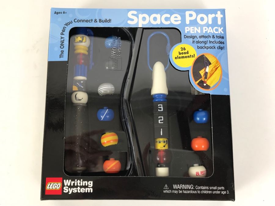 New 2001 LEGO Space Port Pen Pack Writing System Pens By The CDM Company - 3 Pen Packs [Photo 4]