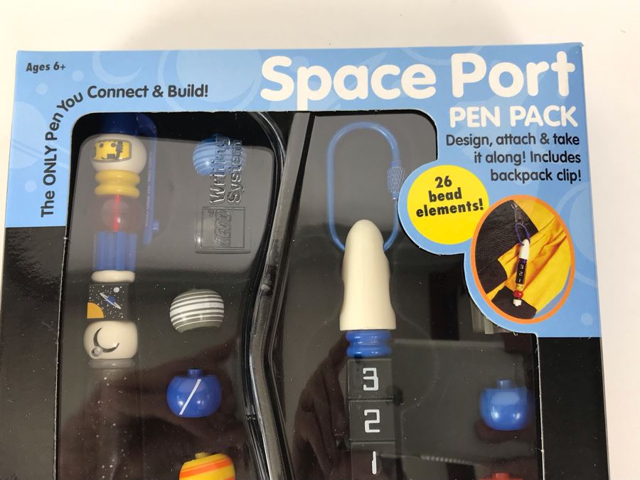 New 2001 LEGO Space Port Pen Pack Writing System Pens By The CDM Company - 3 Pen Packs [Photo 5]