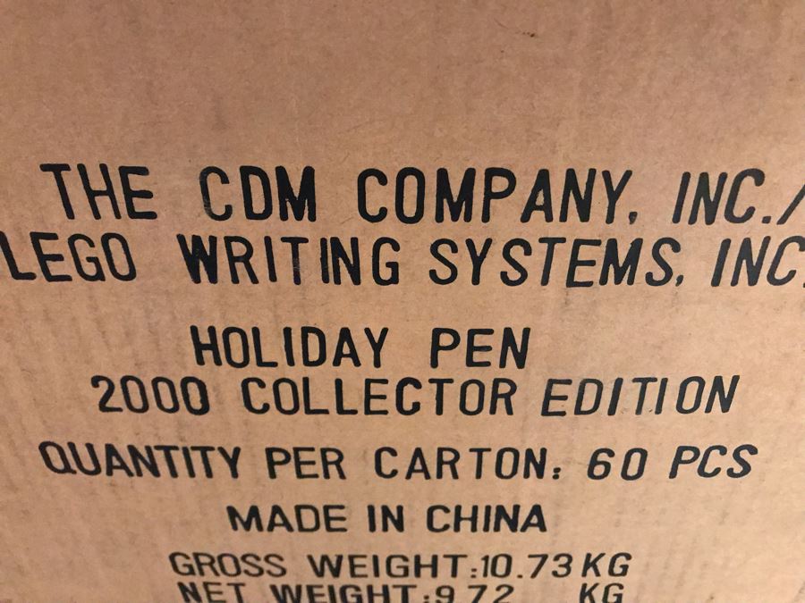 New 2000 LEGO Holiday Pen 2000 Collector Edition Pens Writing System Pens By The CDM Company - 12 Pens [Photo 8]