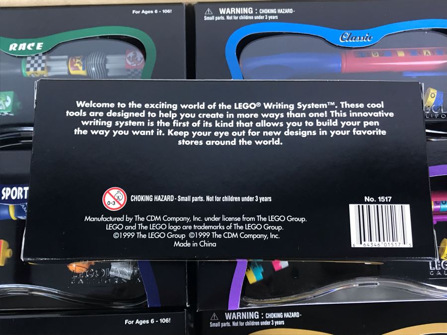 New 1999 LEGO Legoland California Special Writing System Pens Merchandiser Store Display 6 Styles By The CDM Company - 24 Pens [Photo 13]