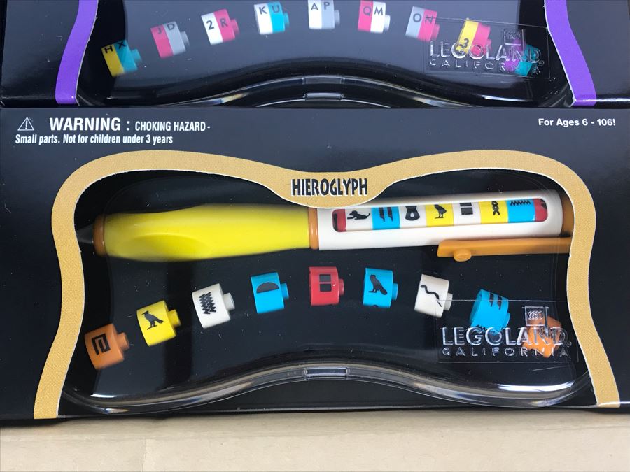New 1999 LEGO Legoland California Special Writing System Pens Merchandiser Store Display 6 Styles By The CDM Company - 24 Pens [Photo 7]