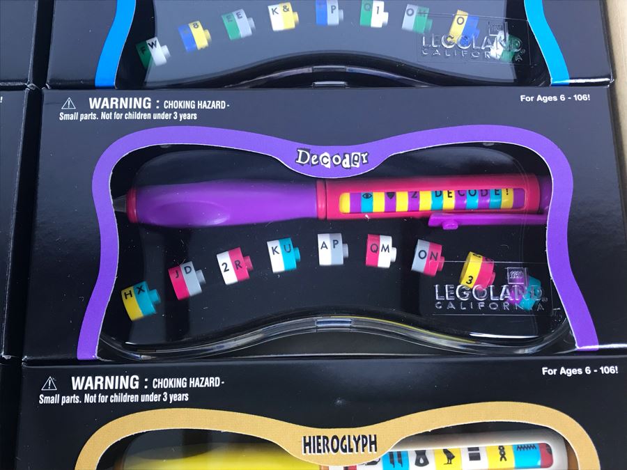 New 1999 LEGO Legoland California Special Writing System Pens Merchandiser Store Display 6 Styles By The CDM Company - 24 Pens [Photo 8]
