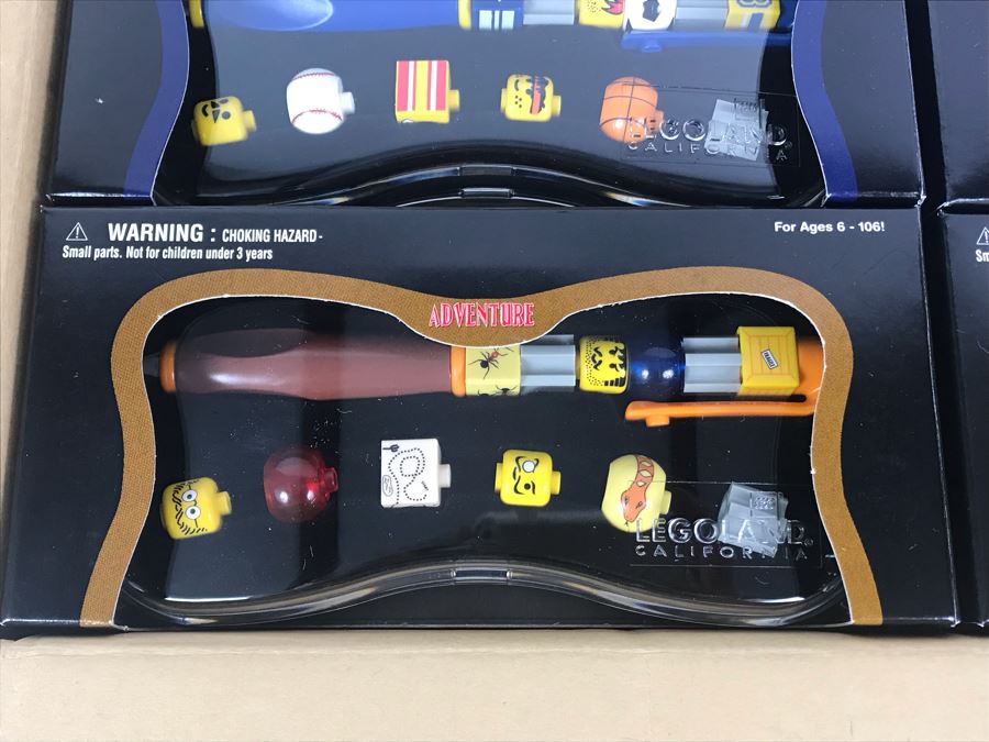 New 1999 LEGO Legoland California Special Writing System Pens Merchandiser Store Display 6 Styles By The CDM Company - 24 Pens [Photo 6]