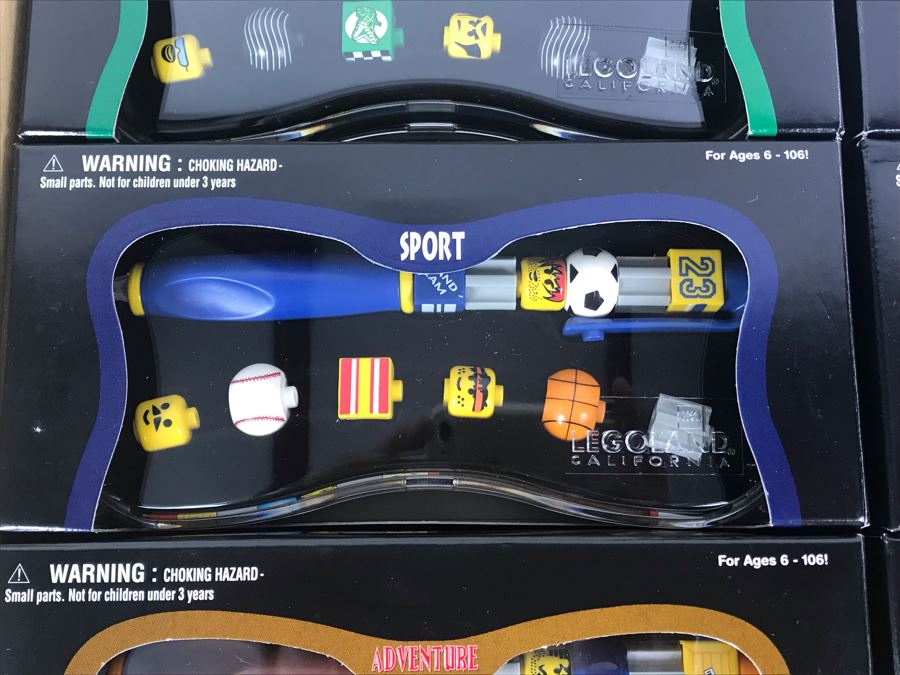 New 1999 LEGO Legoland California Special Writing System Pens Merchandiser Store Display 6 Styles By The CDM Company - 24 Pens [Photo 5]