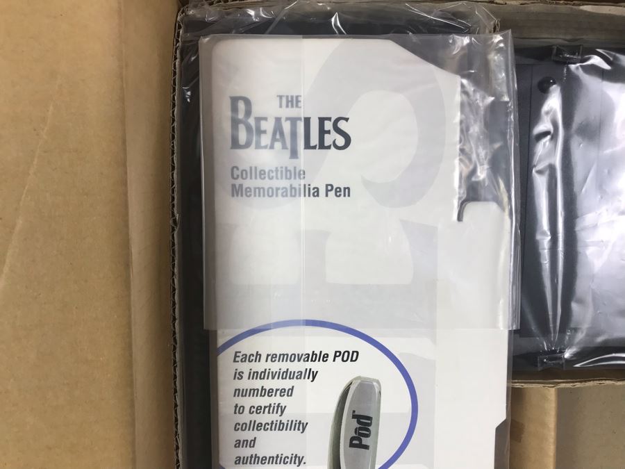 New Beatles Limited Edition Individually Numbered Collectible Memorabilia Pod Pens With Merchandiser Store Display By The CDM Company - 2 Beatles White Album Pens [Photo 8]