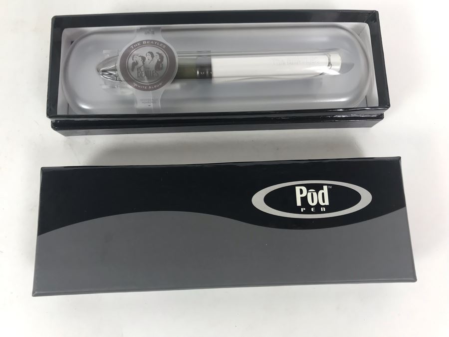 New Beatles Limited Edition Individually Numbered Collectible Memorabilia Pod Pens With Merchandiser Store Display By The CDM Company - 2 Beatles White Album Pens [Photo 16]