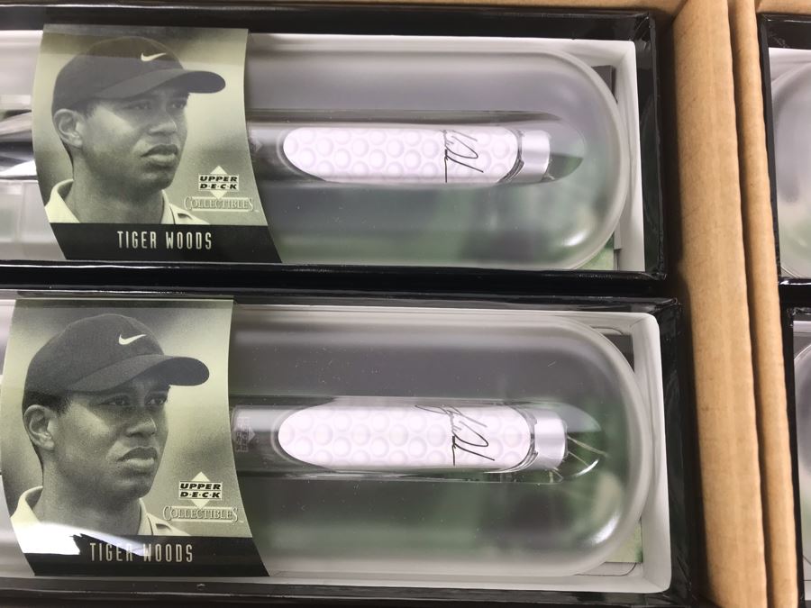 New Tiger Woods Upper Deck Collectibles Signature Series Limited Edition Individually Numbered Collectible Memorabilia Pod Pens With Merchandiser Store Display By The CDM Company - 3 Styles 24 Tiger Woods Pens [Photo 19]