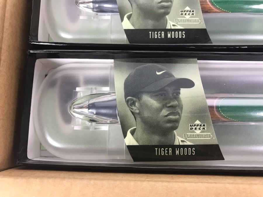 New Tiger Woods Upper Deck Collectibles Signature Series Limited Edition Individually Numbered Collectible Memorabilia Pod Pens With Merchandiser Store Display By The CDM Company - 3 Styles 24 Tiger Woods Pens [Photo 12]