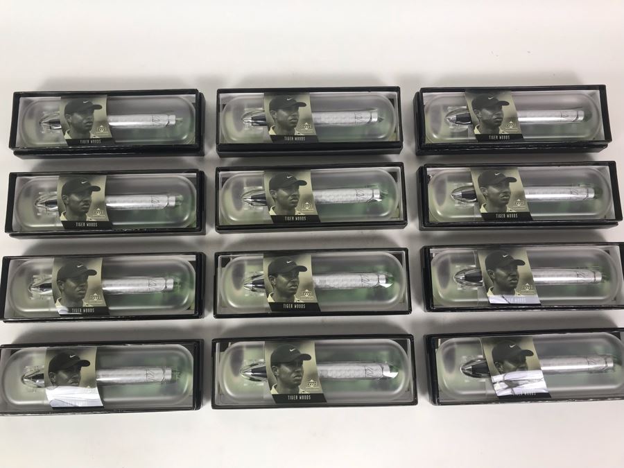 New Tiger Woods Upper Deck Collectibles Signature Series Limited Edition Individually Numbered Collectible Memorabilia Pod Pens By The CDM Company - 12 Tiger Woods Pens [Photo 2]