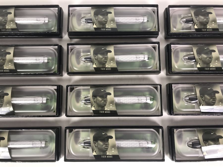New Tiger Woods Upper Deck Collectibles Signature Series Limited Edition Individually Numbered Collectible Memorabilia Pod Pens By The CDM Company - 12 Tiger Woods Pens [Photo 3]