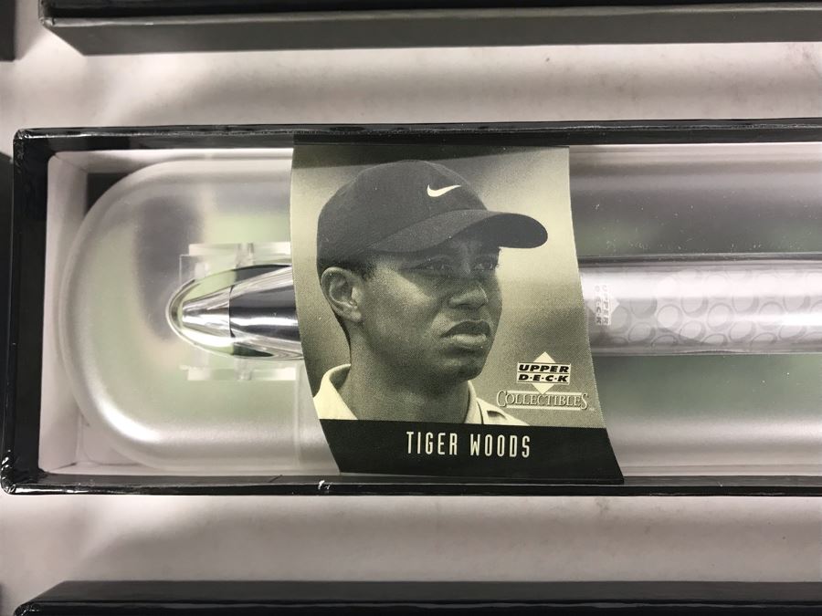 New Tiger Woods Upper Deck Collectibles Signature Series Limited Edition Individually Numbered Collectible Memorabilia Pod Pens By The CDM Company - 12 Tiger Woods Pens [Photo 5]
