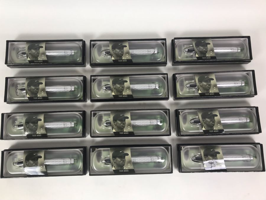 New Tiger Woods Upper Deck Collectibles Signature Series Limited Edition Individually Numbered Collectible Memorabilia Pod Pens By The CDM Company - 12 Tiger Woods Pens [Photo 2]