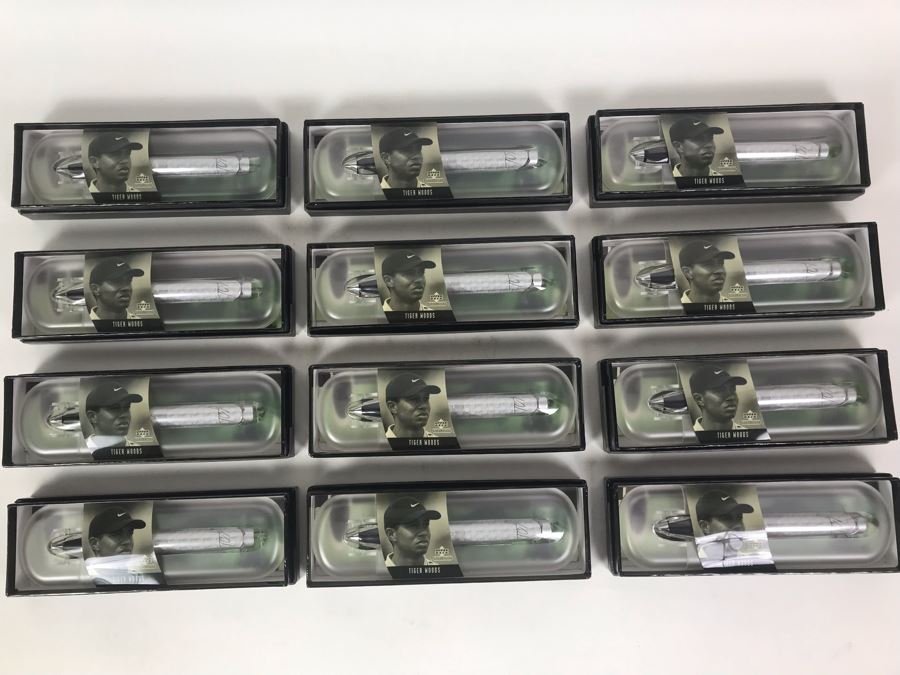 New Tiger Woods Upper Deck Collectibles Signature Series Limited Edition Individually Numbered Collectible Memorabilia Pod Pens By The CDM Company - 12 Tiger Woods Pens [Photo 3]