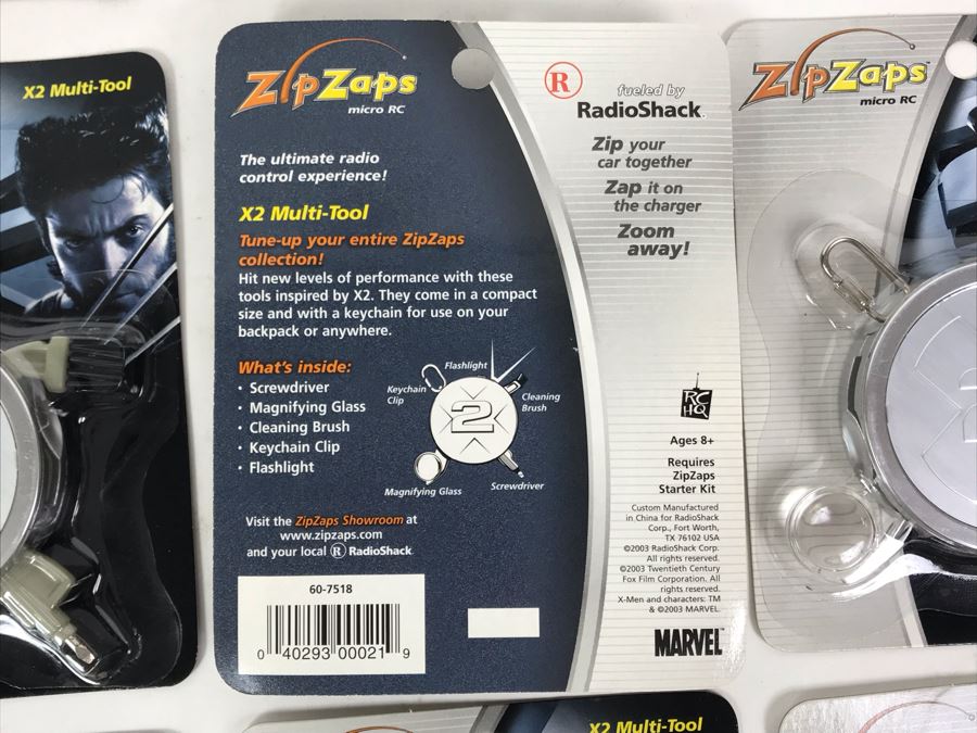 New 2003 Marvel X-Men 2 Wolverine ZipZaps Micro RC X2 Multi-Tool From RadioShack - 12 Total [Photo 6]