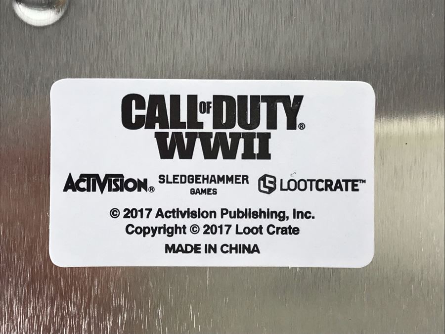 New 2017 Call Of Duty WWII Metal Signs Activision Sledgehammer Games Loot Crate - 6 Total [Photo 6]