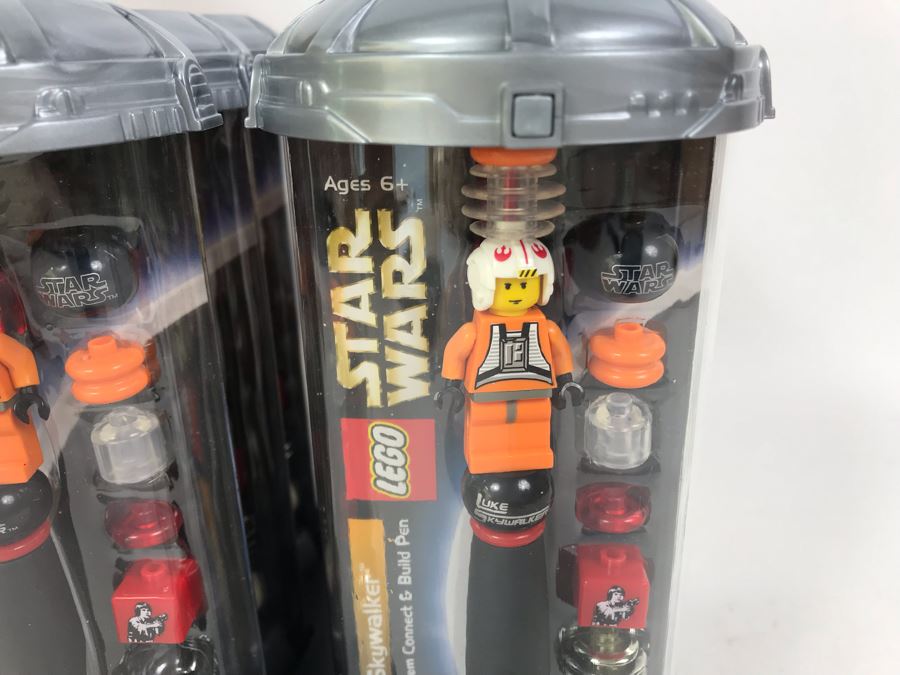 New 2003 LEGO Star Wars Writing System Writing System Pens: Luke Skywalker Pens By The CDM Company - 4 Pens Total [Photo 4]