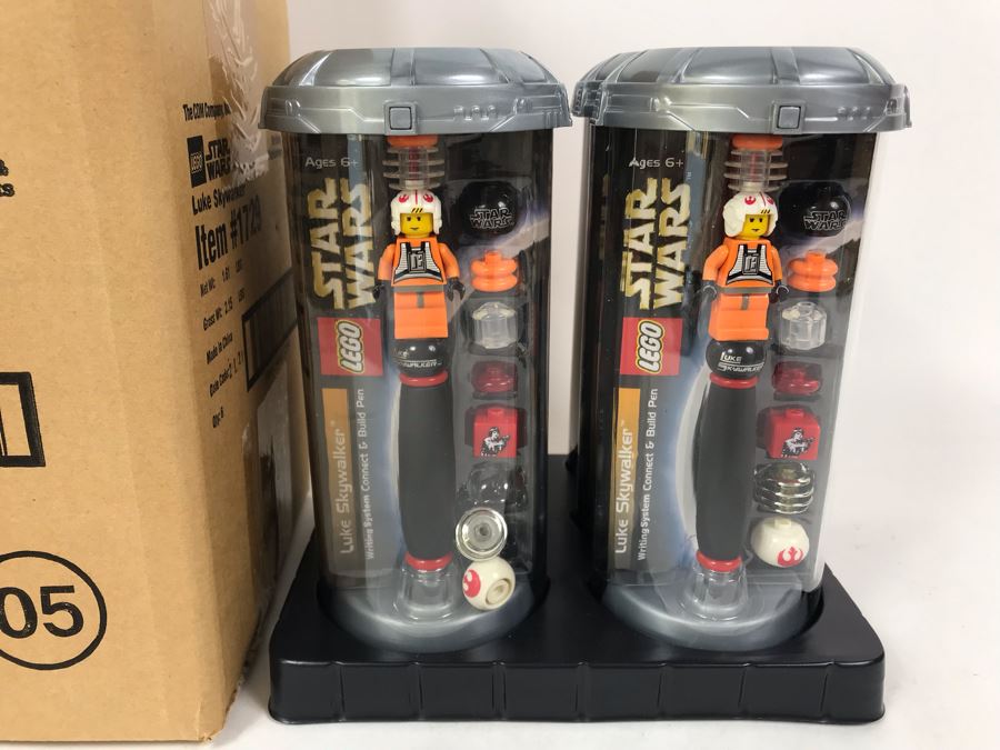 New 2003 LEGO Star Wars Writing System Writing System Pens: Luke Skywalker Pens By The CDM Company - 4 Pens Total [Photo 3]