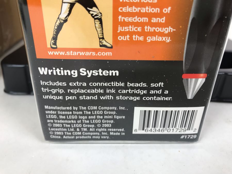 New 2003 LEGO Star Wars Writing System Writing System Pens: Luke Skywalker Pens By The CDM Company - 4 Pens Total [Photo 9]
