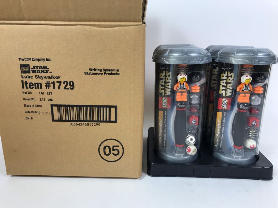 New 2003 LEGO Star Wars Writing System Writing System Pens: Luke Skywalker Pens By The CDM Company - 4 Pens Total [Photo 2]