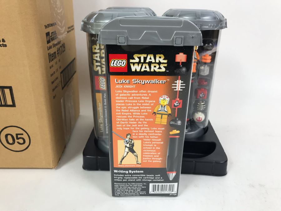 New 2003 LEGO Star Wars Writing System Writing System Pens: Luke Skywalker Pens By The CDM Company - 4 Pens Total [Photo 6]
