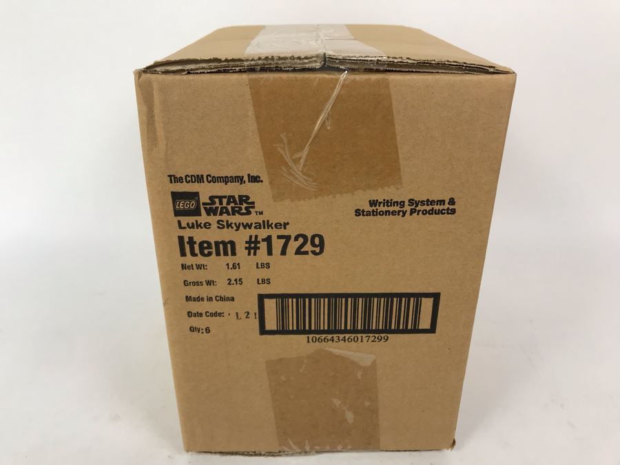 Sealed Box Of New 2003 LEGO Star Wars Writing System Writing System Pens: Luke Skywalker Pens By The CDM Company - 4 Pens Total [Photo 3]