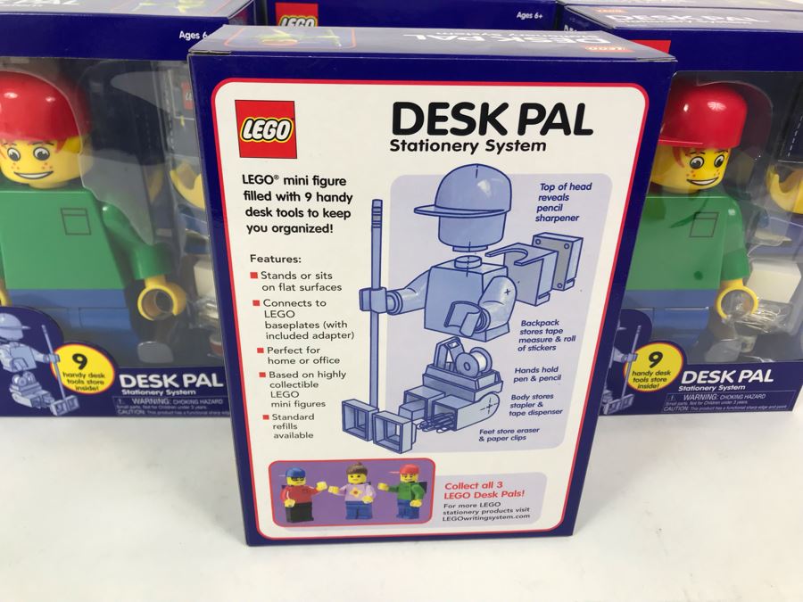 New 2002 LEGO Desk Pal Stationery System By The CDM Company - 6 Desk Pals [Photo 7]