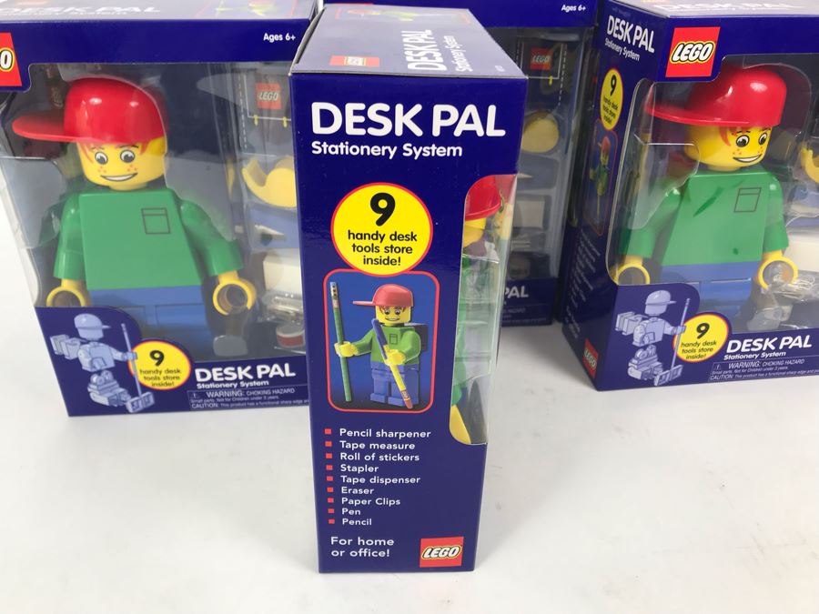 New 2002 LEGO Desk Pal Stationery System By The CDM Company - 6 Desk Pals [Photo 6]