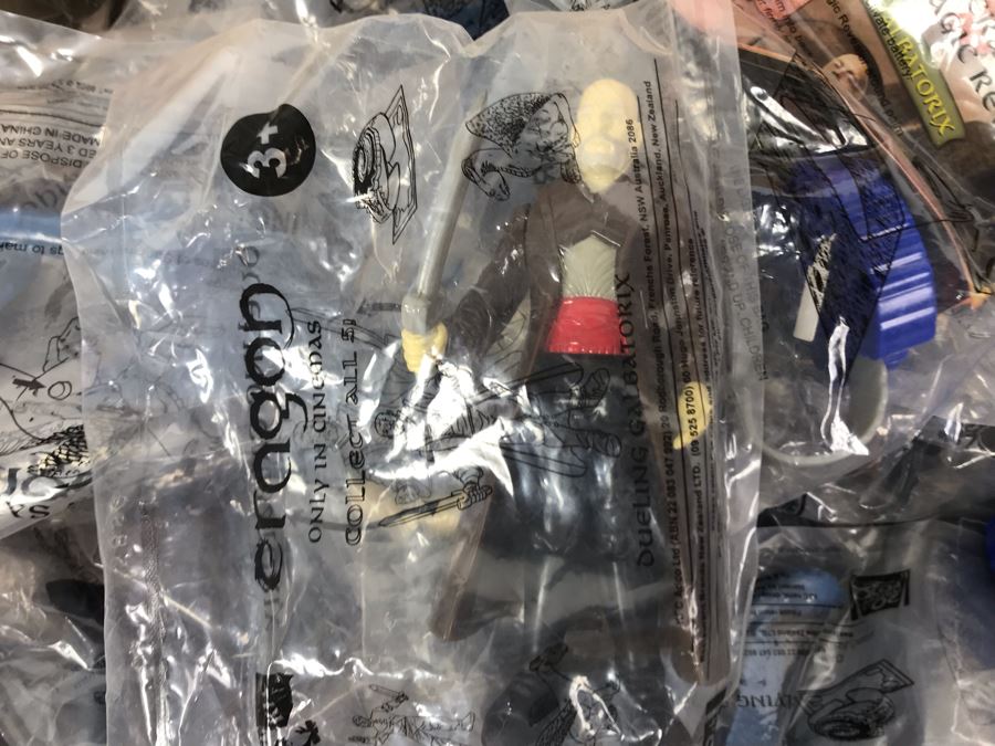 Huge Box Filled With New Kentucky Fried Chicken KFC ERAGON Happy Meal Toys: Eragon's Magic Revealer, Dueling Eragon, Dueling Galbatorix, Flying Saphira, Saphira's Power - See Photos [Photo 4]