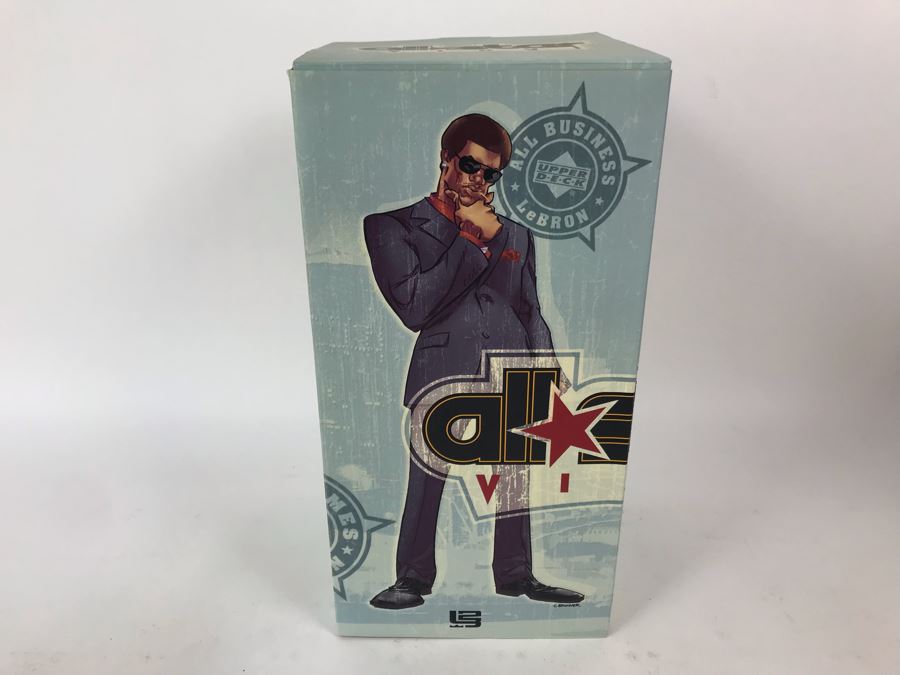Rare New In Box Limited Edition Of 1,500 All Star Vinyl NBA The Lebrons King James Edition All Business LeBron 2006 Upper Deck Collectibles Nike LeBron James Figure [Photo 2]