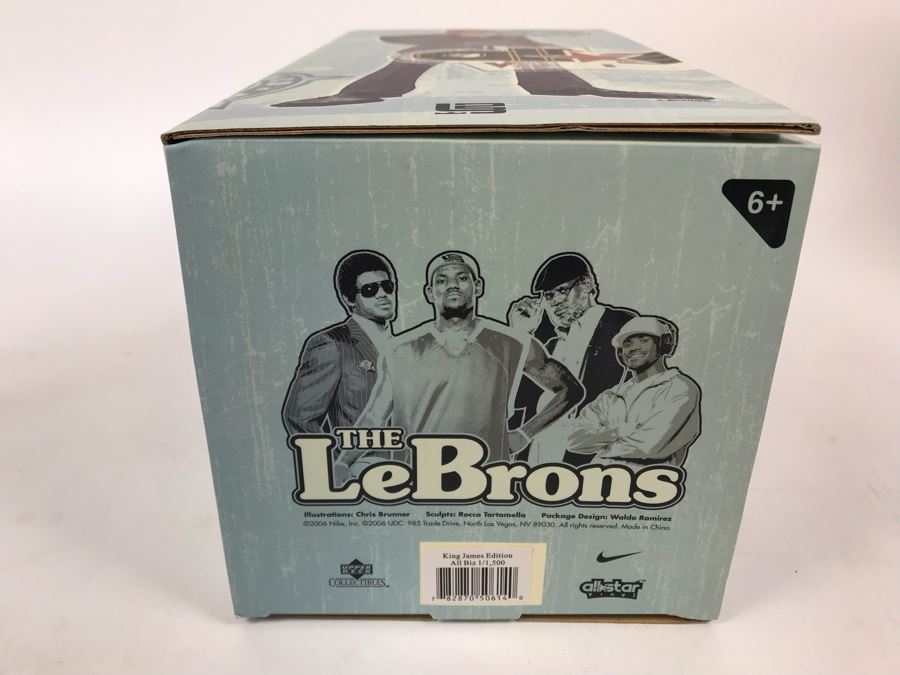 Rare New In Box Limited Edition Of 1,500 All Star Vinyl NBA The Lebrons King James Edition All Business LeBron 2006 Upper Deck Collectibles Nike LeBron James Figure [Photo 3]