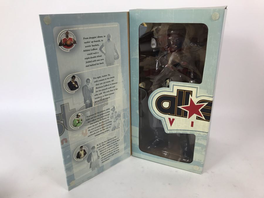 Rare New In Box Limited Edition Of 1,500 All Star Vinyl NBA The Lebrons King James Edition All Business LeBron 2006 Upper Deck Collectibles Nike LeBron James Figure [Photo 1]