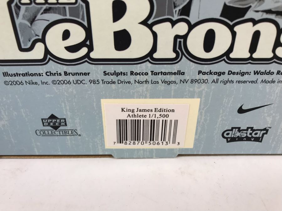 Rare Limited Edition Of 1,500 All Star Vinyl NBA The Lebrons King James Edition Athlete Lebron 2006 Upper Deck Collectibles Nike LeBron James Figure [Photo 4]