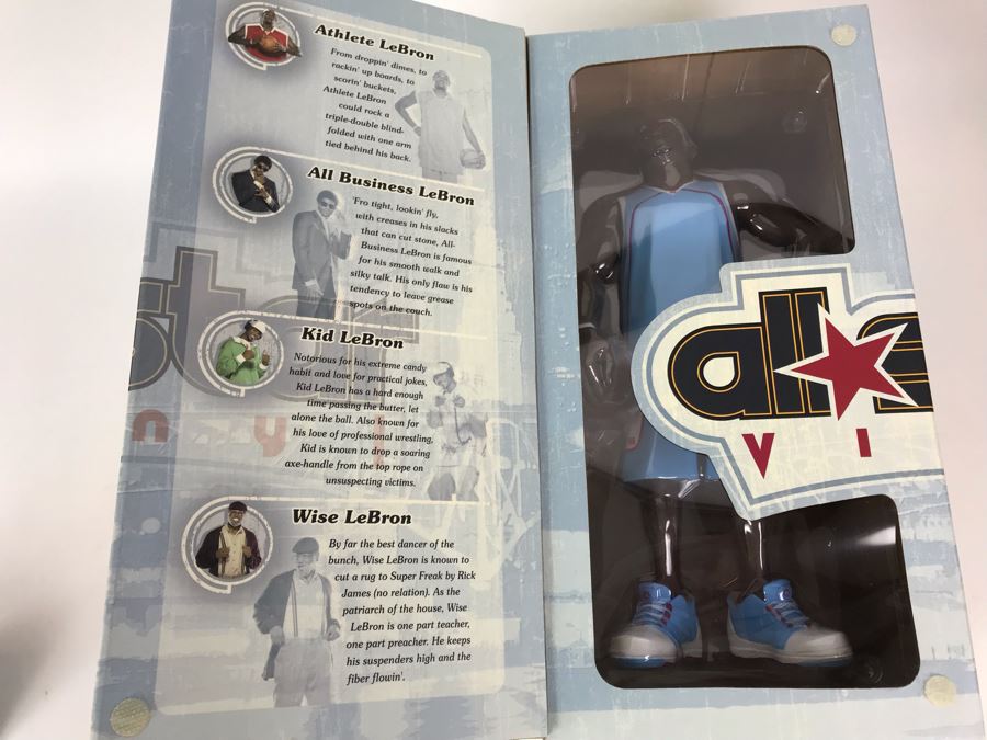 Rare Limited Edition Of 1,500 All Star Vinyl NBA The Lebrons King James Edition Athlete Lebron 2006 Upper Deck Collectibles Nike LeBron James Figure [Photo 9]