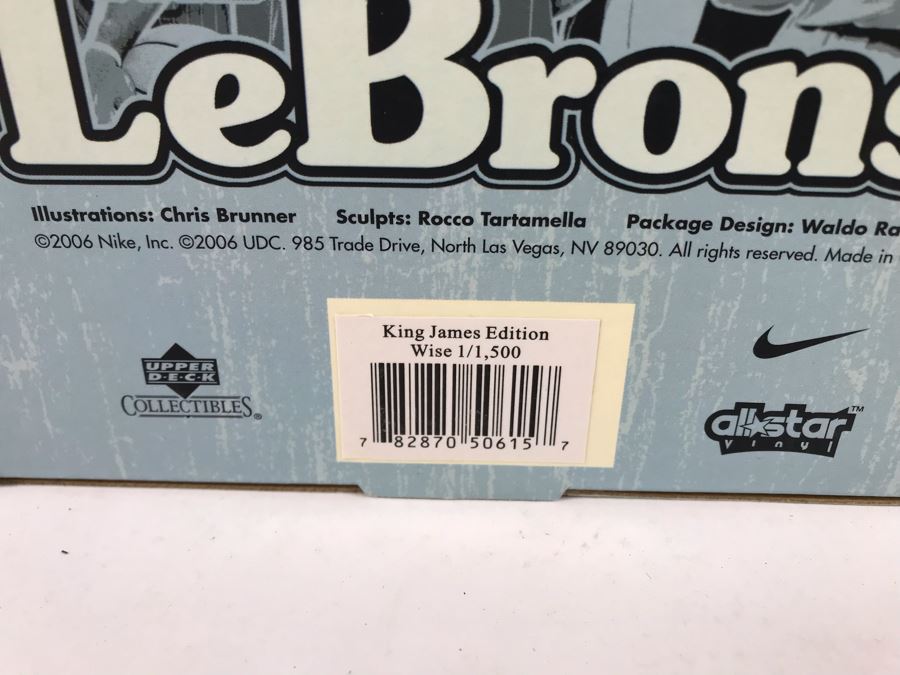 Rare Limited Edition Of 1,500 All Star Vinyl NBA The Lebrons -King James Edition Wise Lebron 2006 Upper Deck Collectibles Nike LeBron James Figure [Photo 4]