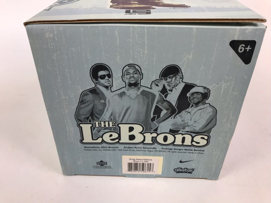 Rare Limited Edition Of 1,500 All Star Vinyl NBA The Lebrons -King James Edition Wise Lebron 2006 Upper Deck Collectibles Nike LeBron James Figure [Photo 3]