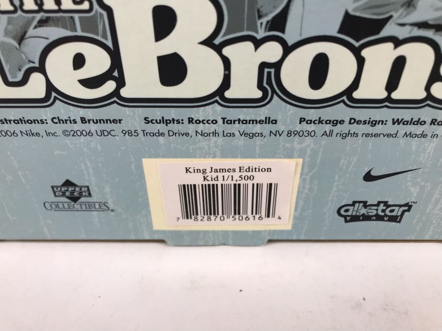Rare Limited Edition Of 1,500 All Star Vinyl NBA The Lebrons King James Edition Kid Lebron 2006 Upper Deck Collectibles Nike LeBron James Figure [Photo 5]