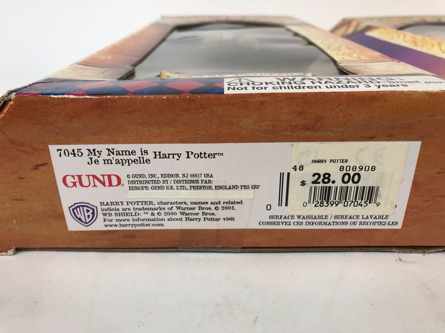 New In Box 2001 GUND WB Harry Potter Figures: Harry Potter And Hermione Granger [Photo 16]