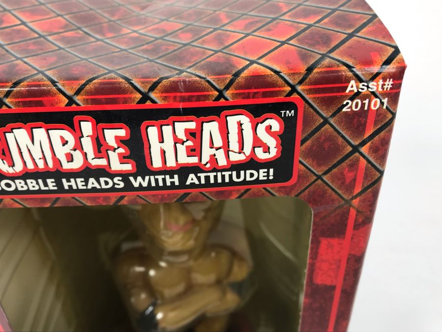 New In Box 2001 Collector's Edition The Rock World Wrestling Federation WWF Rumble Heads Bobble Heads With Attitude [Photo 4]