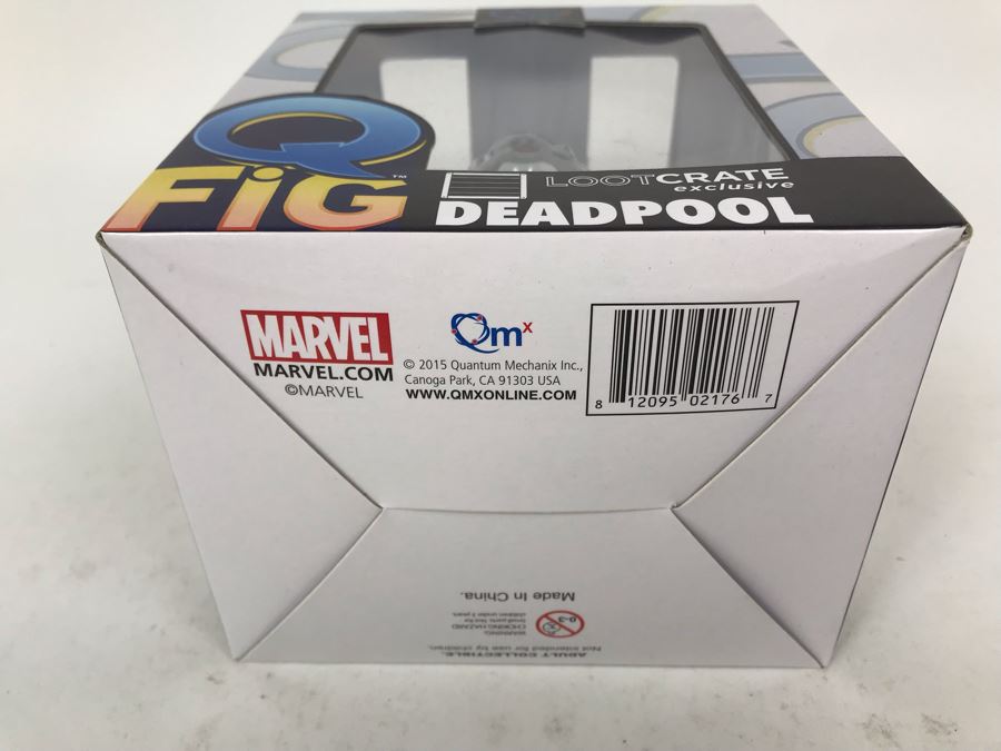 New In Box 2015 Marvel Deadpool Collectible Vinyl Action Figure Loot Crate Exclusive QMX Quantum Mechanix [Photo 8]