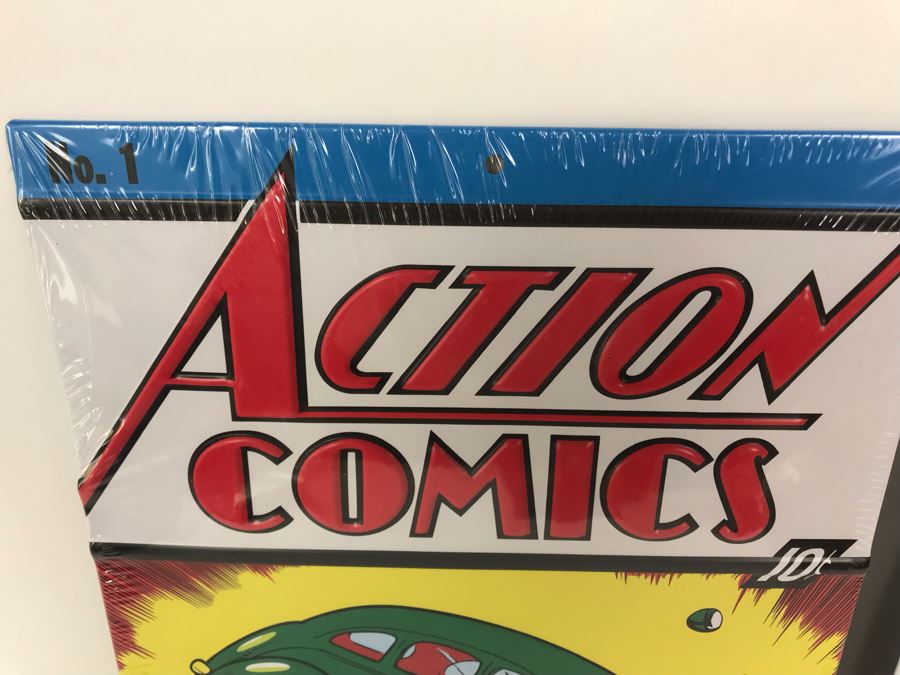 New Sealed Pair Of Metal Reproduction Comic Book Covers: Action Comics Superman #1 And Detective Comics Batman #27 Open Road Brands [Photo 5]