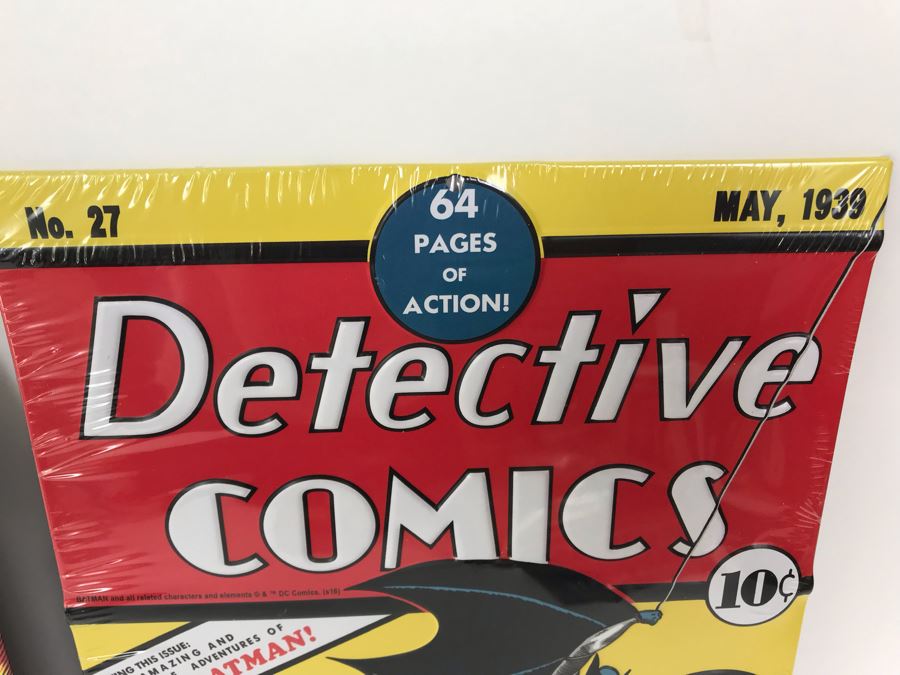 New Sealed Pair Of Metal Reproduction Comic Book Covers: Action Comics Superman #1 And Detective Comics Batman #27 Open Road Brands [Photo 3]