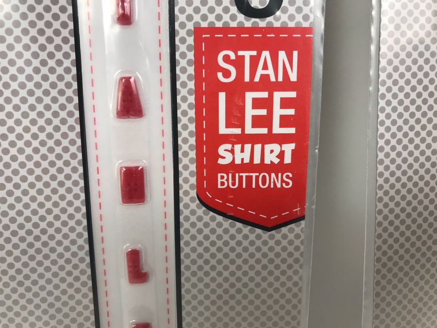 (4) New The Stan Lee Collection Stan Lee Shirt Buttons By ByGeorge! [Photo 5]
