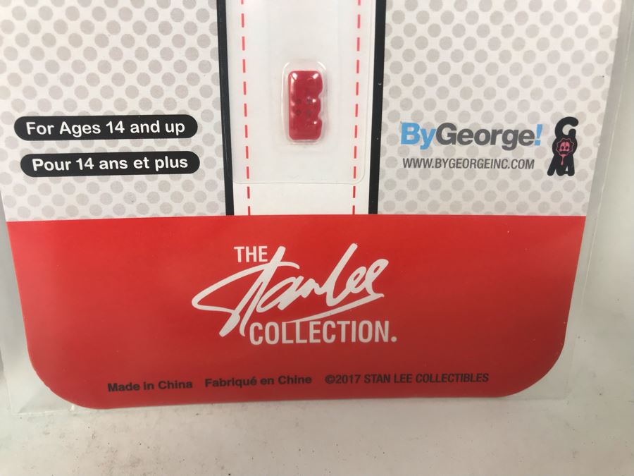 (4) New The Stan Lee Collection Stan Lee Shirt Buttons By ByGeorge! [Photo 6]