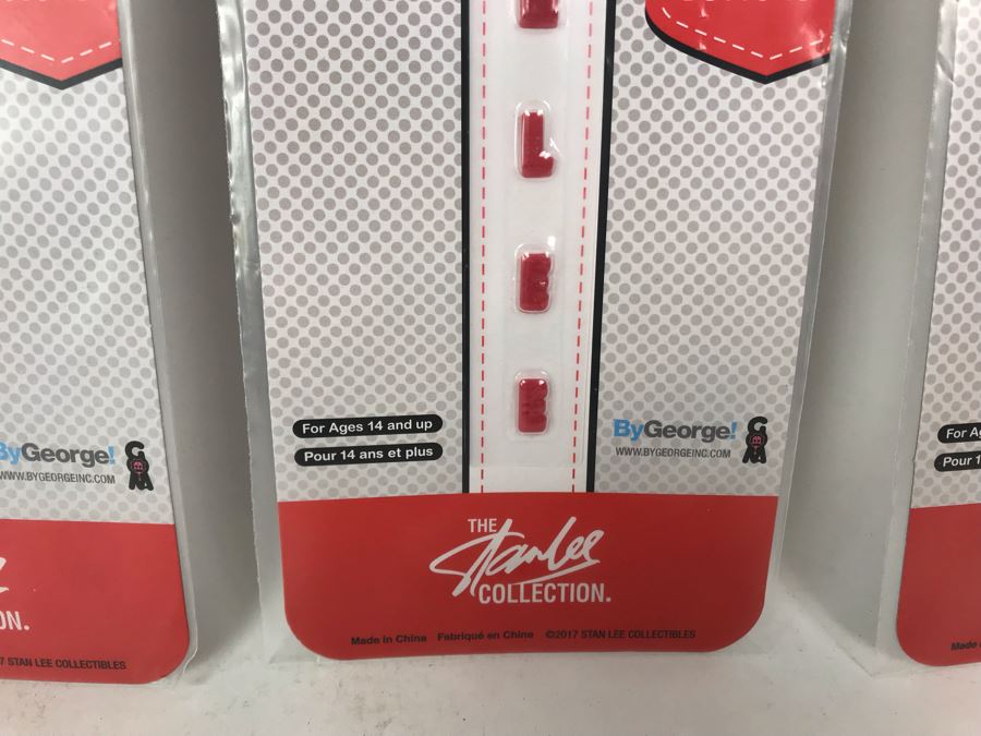 (4) New The Stan Lee Collection Stan Lee Shirt Buttons By ByGeorge! [Photo 4]