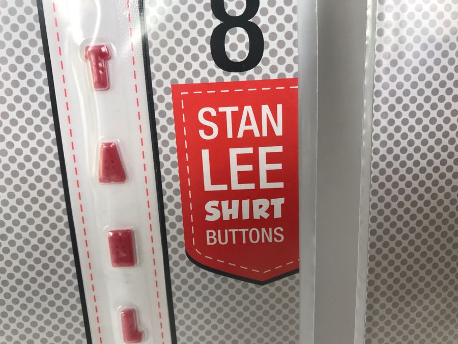 (4) New The Stan Lee Collection Stan Lee Shirt Buttons By ByGeorge! [Photo 4]