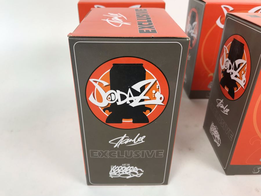 (4) New In Box 2017 Stan Lee Exclusive Stan Lee Figures SodaZ By ByGeorge! Art By Francisco Herrera [Photo 5]
