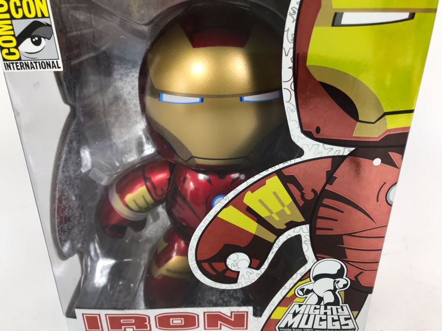 New 2008 In Box Iron Man San Diego Comic Con Mighty Muggs Vinyl Collectible  [Photo 3]