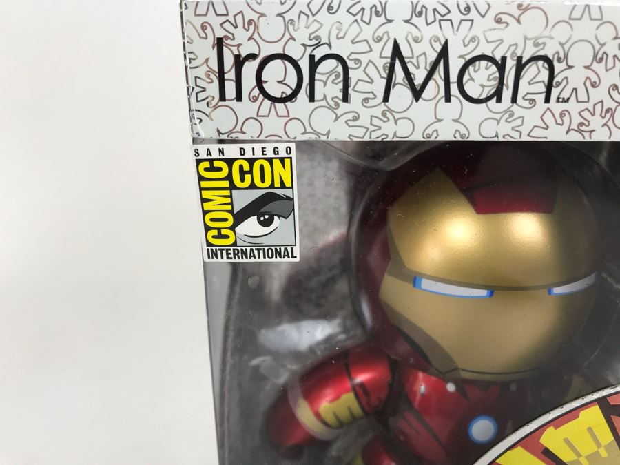 New 2008 In Box Iron Man San Diego Comic Con Mighty Muggs Vinyl Collectible  [Photo 2]