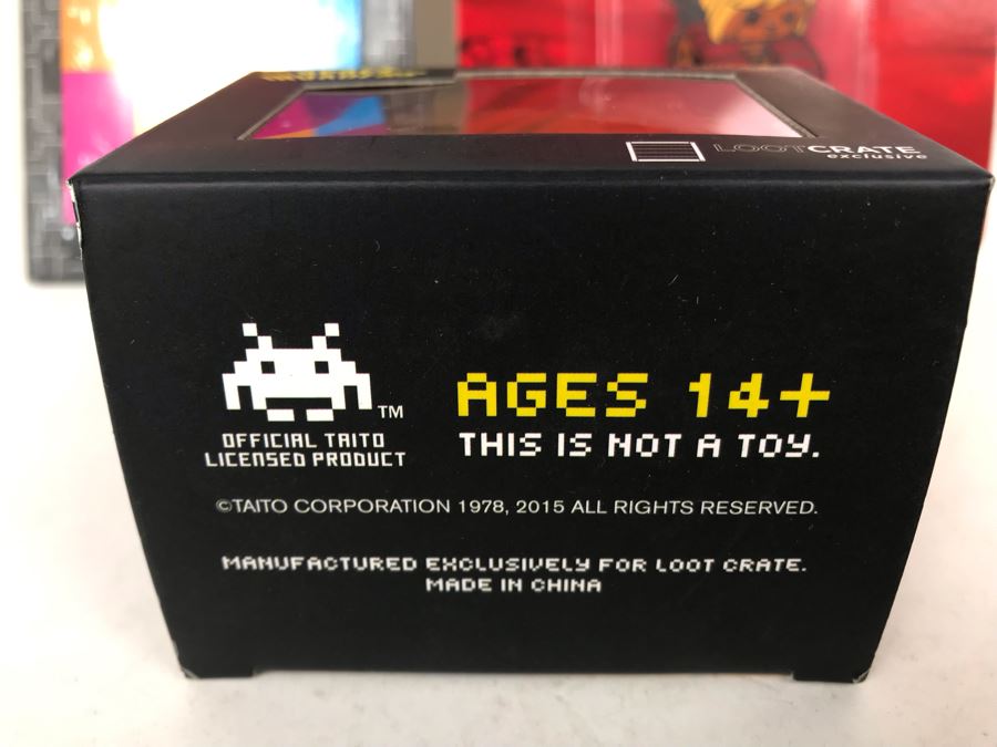 New Mattel Epic Enamels Robot Of The Universe He-Bot, New Space Invaders Limited Edition Mini Alien Vinyl Figure By Loot Crate And Tetris Flexible Magnet Sheets By Loot Crate [Photo 7]