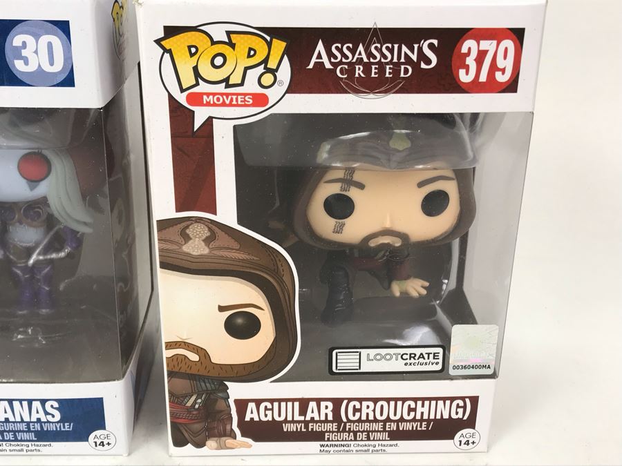 (3) New Collectible Pop! Funko Vinyl Figures: BioShock Elizabeth, World Of Warcraft Sylvanas, Assasin's Creed Aguilar (Crouching) [Photo 4]